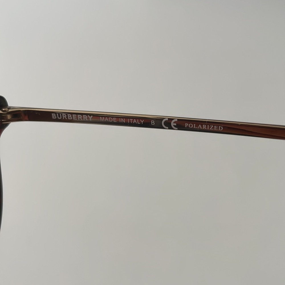 Burberry Round Havana Gold B4296 3816/T5 53-20-140 Women's Sunglasses - Picture 11 of 16